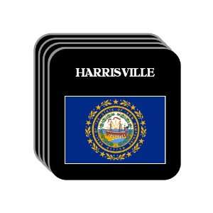 US State Flag   HARRISVILLE, New Hampshire (NH) Set of 4 Mini Mousepad 