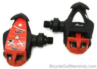 Time Iclic Carbon Red   Black Carboflex Clipless Road Pedals New 
