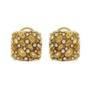 Alex Sepkus 18k Gold & Diamond Square Earrings