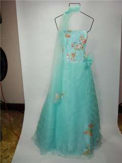Jovani Fashions Sea Foam green Prom/ Homecoming dress with scarf size 