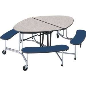  Mitchell Oval Cafeteria Table (48W x 72L Top 