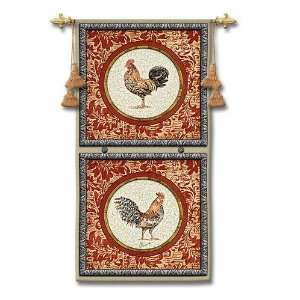  Plummage I Rooster Wall Hanging 26 x 52 by Chad Barrett 
