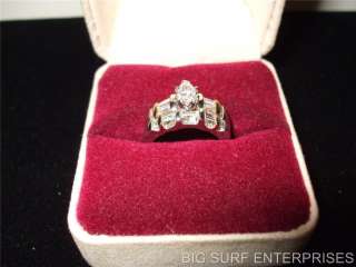   PLATINUM ENGAGEMENT WEDDING SET 1.5 CT MARQUISE DIAMOND RING  