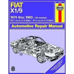 Fiat X1/9 Haynes Repair Manual (1974   1980)