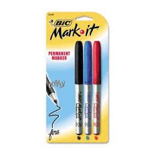  ~~ BIC CORPORATION ~~ Mark It Permanent Markers, Chisel 