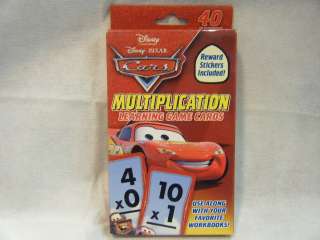 New Disney Cars Multiplication Flash Cards 9781593941376  