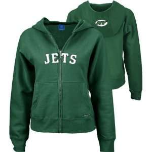  New York Jets Green Juniors Full Zip Hooded Sweatshirt 