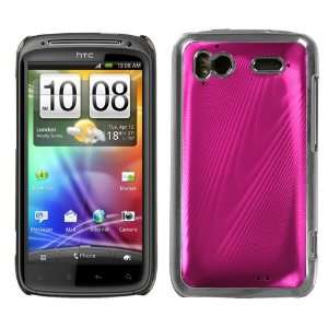  HTC Sensation 4G Hot Pink brushedMETAL Cosmo Back Phone 