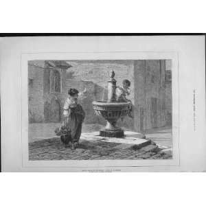   Happy Childhood Hours By Topham Fine Art Antique Print