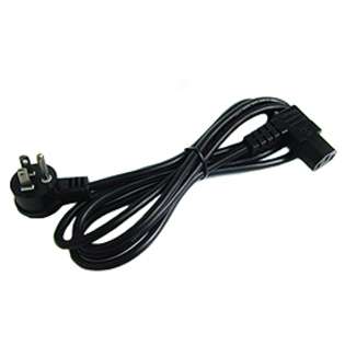   to Right Angle Computer IEC Flat Plug, Black (6 Foot) 