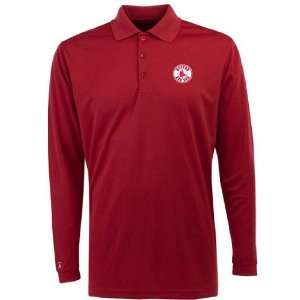  Boston Red Sox Long Sleeve Polo Shirt (Team Color) Sports 
