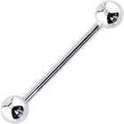 Body Candy White Barbell Tongue Ring