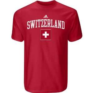  Adidas Switzerland Flag T Shirt