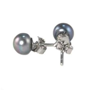  Black Pearl Earrings with Silver Mount(COMING SOON) 