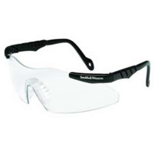   Smith & Wesson Magnum 3G Safety Glasses, Clear Lenses, Black Frame