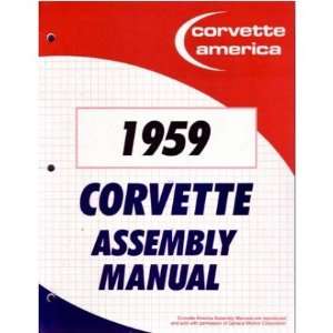 1959 CHEVROLET CORVETTE Assembly Manual Book Rebuild Automotive
