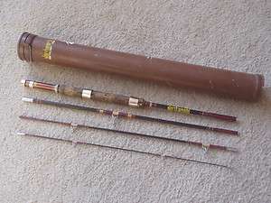 Foot   4 Piece Northwoods Fishing Rod In Case Very Nice FREE 