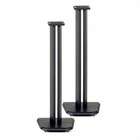   Technology Black Satin Finish 24 1/2 Speaker Stands with Curved Base