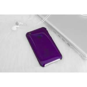  Clear Purple Hard Case Back Cover for iPhone 3G / 3GS 