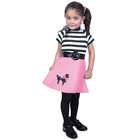 Charades Toddler Pink Poodle Costume Dress   Girls Fifties Costumes
