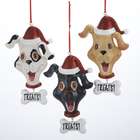   Pack of 12 Dog in Santa Hat Treats? Christmas Pendant Ornaments 5