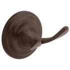 stanley hardware oil rubbed bronze finish double robe hook 806539