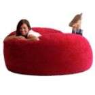 Comfort Research 5 King Fuf Bean Bag Chair in Sierra Red Comfort 