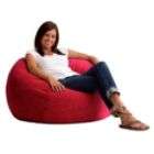 Comfort Research 3.5 Fuf Bean Bag Chair in Sierra Red Comfort Suede
