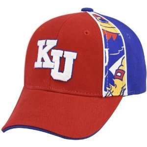   the World Kansas Jayhawks Red Youth Hide N Peek Hat