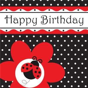    Ladybug Themed Luncheon Napkins   Happy Birthday Toys & Games