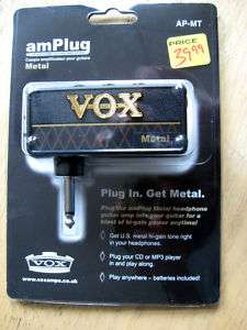 Vox amPlug Headphone Amplifier Metal   Brand New  