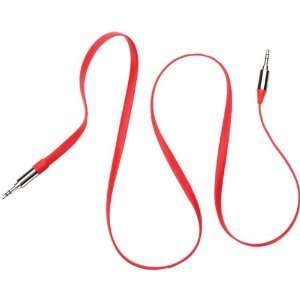  Aux. Audio Flat Cable 3 Ft Red Electronics