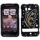   Full Bling White & Gold Butterfly Snap On Protector Case Faceplate