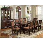 CrownMark Merlot Collection Buffet and Hutch in Deep Brown Cherry 
