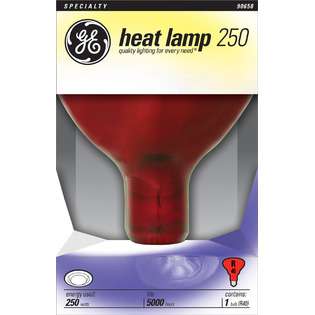 GE Lighting 37771 Red Heat Lamp Light Bulb 