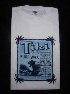 NEW TIKI SURF WAX HAWAII STYLE T SHIRT LARGE L / XL ★  