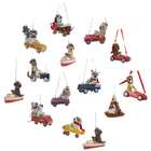KSA Club Pack of 14 Travel Dogs Holiday Hanging Christmas Ornaments 4