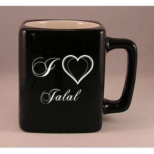Laser Engraved Coffee Mug with I Love Jalal  SHOPZEUS For the Home 