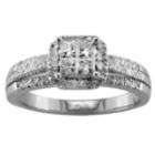 cttw Princess Composite & Round Diamond Engagement Ring in 14k YG