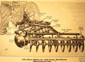 John Deere 416 416X Disk Parts Catalog tractor mntd jd  