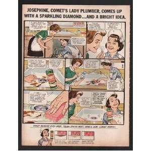  1965 Advertisement Comet Cleanser Cartoon Josephine 