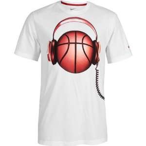  Nike Baller Beats T Shirt   Mens   White/Varsity Red 