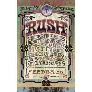  Rush Feedback 2004 CD Promo Poster