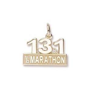 Marathon 13.1 W/Diamond Charm in Yellow Gold