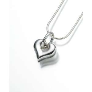  Sterling Silver Puff Heart Cremation Jewelry Jewelry