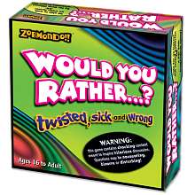 Zobmondo Would You Rather? Board Game   The Twisted Sick and Wrong 