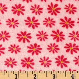   Minky Cuddle Blossom Party Pink/Hot Pink Fabric By The Yard Arts