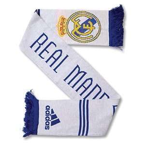 10 11 Real Madrid 3 Stripe Scarf   White  Sports 