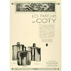  1924 Ad French Parfum Coty Perfume Bottles Fragrances Scents 