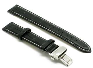 18mm Leather watch Band DEPLOYMENT CLASP 4 Omega Rolex  